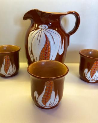 Servizio da bibita vintage Ceramiche San Rocco