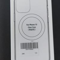 Custodia magnetica trasparente per iPhone 13