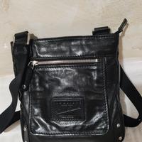 borsello the bridge nero in pelle 