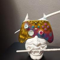 maschera giapponese porta joystick o telefono 