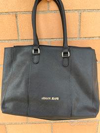 Borsa Armani jeans nera shopping bag