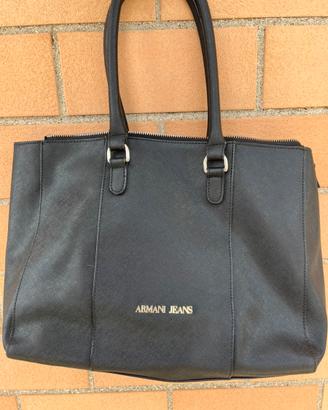 Borsa Armani jeans nera shopping bag