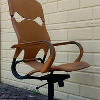 Poltrona TCS Design Fasem Cuoio Vintage 90s