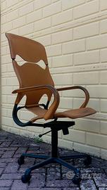 Poltrona TCS Design Fasem Cuoio Vintage 90s