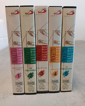 5 videocassette Progetto e Salute