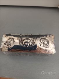 scatolina portaoggetti fine 800 inglese, argento