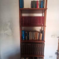 Libreria in vero legno noce naturale molto robusta