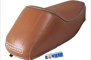 Sella Gobba marrone con Scritta Vespa 50 Special R