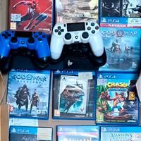 PlayStation completa di 2 joystick e 10 giochi