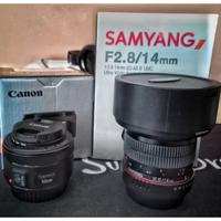 CANON 50mm & SAMYANG 14mm