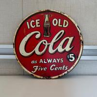 Insegna coca cola vintage stampa su alluminio