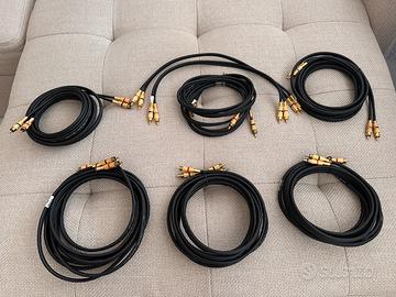 Cavi RCA Audio marca Akustik placcati in oro 24K