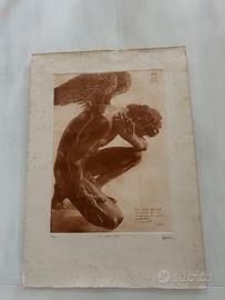 STAMPA DI ANGELO ALATO CON FALLO