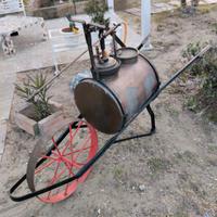 botte vintage in rame arredo giardino 