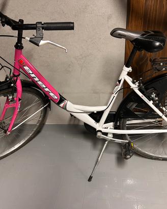 Bici donna city bike con portapacchi