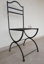 Sedia in Ferro Battuto SET DI 6 SEDIE ARTIGIANALI