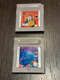 Game boy cartucce gioco Tetris e Boxxle