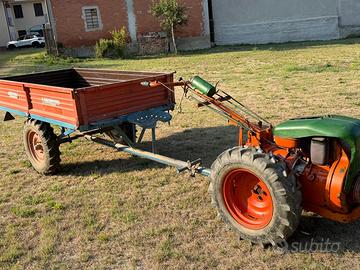 Motocoltiva PASQUALIdiesel+RIMORCHIO  FRESA ARATRO