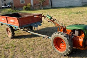 Motocoltiva PASQUALIdiesel+RIMORCHIO  FRESA ARATRO