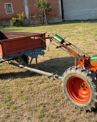 Motocoltiva PASQUALIdiesel+RIMORCHIO  FRESA ARATRO