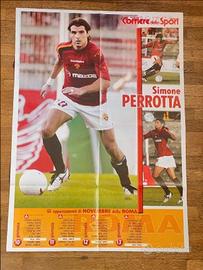 SIMONE PERROTTA Roma 2004 POSTER calciatori Sport