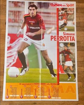 SIMONE PERROTTA Roma 2004 POSTER calciatori Sport