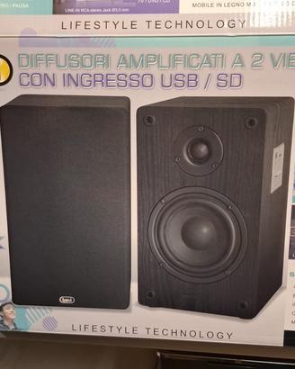 Altoparlanti Amplificati 80W MP3 TREVI AVX 575 USB