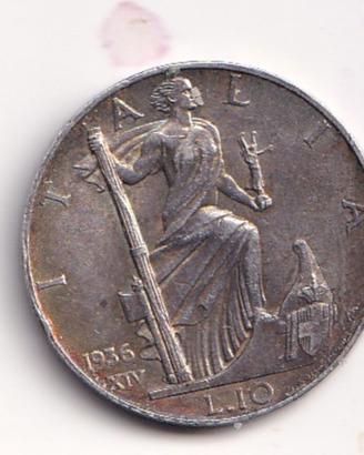 10 lire 1936  - impero - vem III