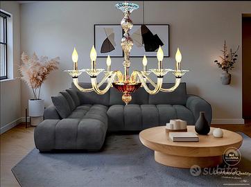 Lampadario cristallo 6 Luci