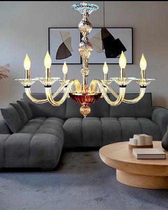 Lampadario cristallo 6 Luci