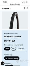 Copertoncino bici gravel schwblade g-one  R 35/622