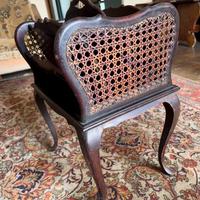 Portariviste classico vintage legno paglia Vienna