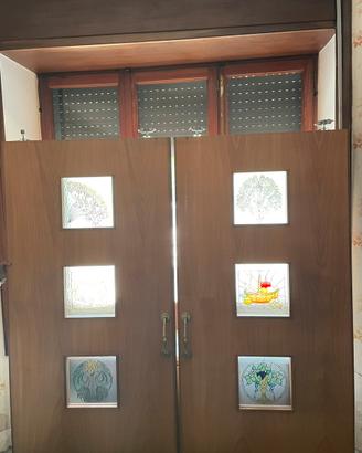 Porte Artigianali con Vetrate Decorative