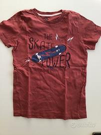 T-shirt bambino 10 anni skateboard