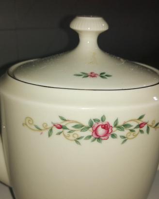 Caffettiera lattiera e zuccheriera in Porcellana t