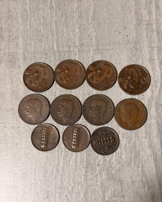 7 Monete Antiche Regno d'Italia Vittorio Emanuele