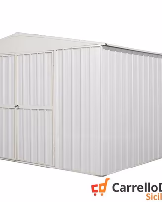 Box prefabbricato acciaio lamiera 360x430 bianco