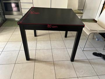Tavolo legno Ikea quadrato 90 x 90 allungabile