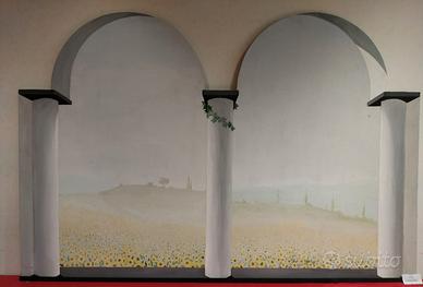 trompe l'oeil  pannello cm.188 x cm 125 (altezza)