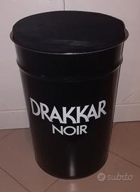 pouff puff pouf Drakkar Noir sedile sgabello nero