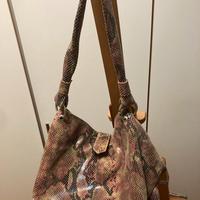 Borsa vintage in pitone rosato