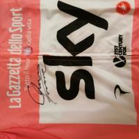 maglia rossa giro italia 101 originale autografo F
