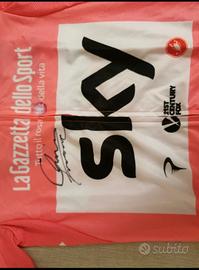 maglia rossa giro italia 101 originale autografo F