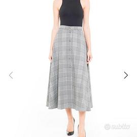 Gonna midi con bottoni Poupine