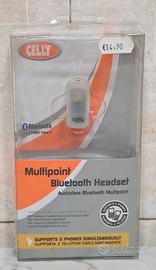 celly multipoint auricolare bluetooth headset