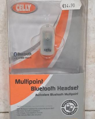 celly multipoint auricolare bluetooth headset