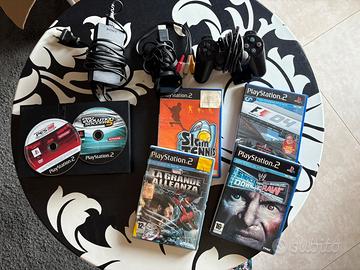 Lotto PlayStation 2 slim funzionante + 5 giochi