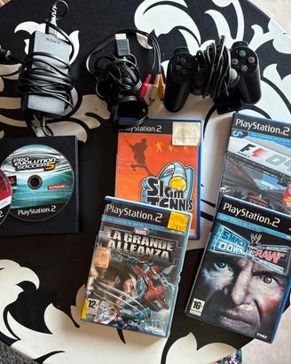 Lotto PlayStation 2 slim funzionante + 5 giochi