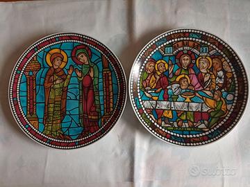 COPPIA PIATTI CERAMICA TEDESCA