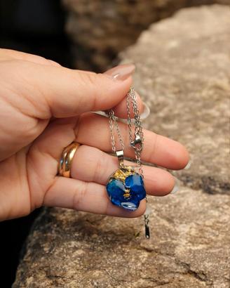 collana con ortensie vere 